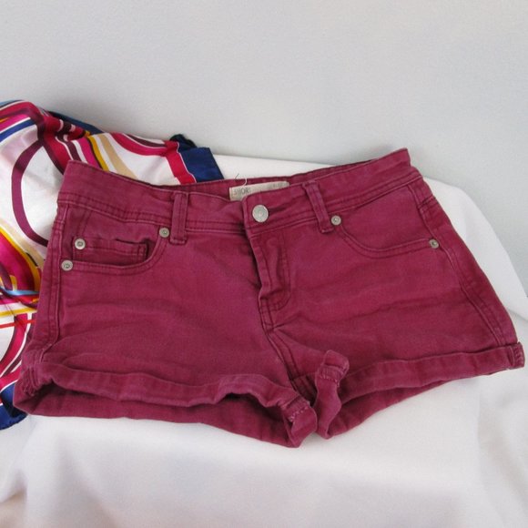 Cotton On Pants - Cute Cotton On Raspberry Denim Shorts